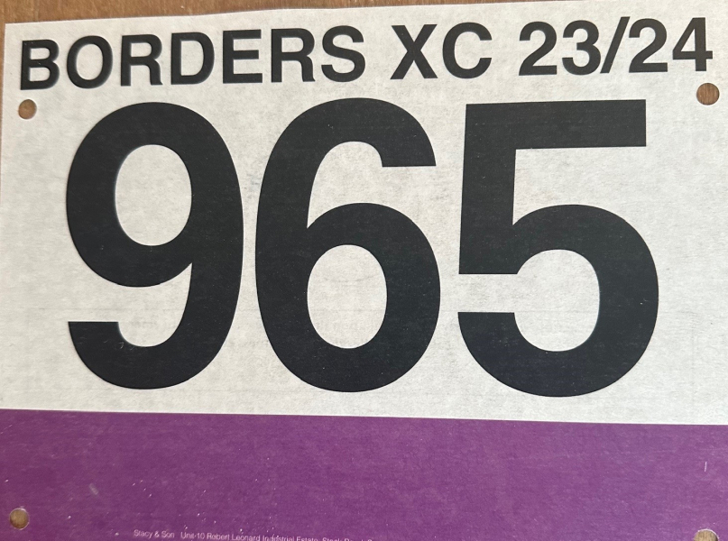 Borders XC replacements bib number 2023/24 series carousel image 1