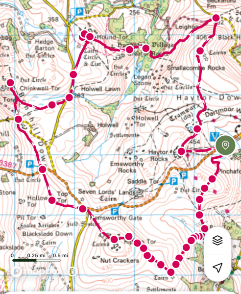 A Guided Run: Hay Tor and the tors around it carousel image 1