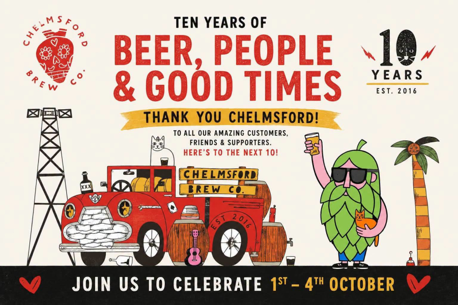 Chelmsford Brew Co 10th birthday 10k trail run and hike carousel image 1
