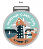Logo for Heritage Coast Run - mainly off road - 10k (inc dog runner option) & half marathon