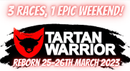Logo for Tartan Warrior Reborn Short and Sprint Courses 2023