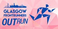 Logo for Glasgow FrontRunners - OUTRun 2023 (Sponsored by LEAP Sports and Queens Cross Housing Association)