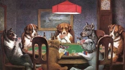 Logo for Dogs Playing Poker