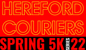 Logo for Hereford Couriers 5K Spring Road Race Series 2022.