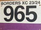 Logo for Borders XC replacements bib number 2023/24 series