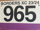 Logo for Borders XC replacements bib number 2024/25 series