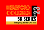 Logo for Hereford Couriers 5K Spring Road Race Series 2023.