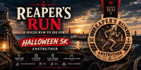 Logo for Reaper's Run 5k Halloween Fun Run
